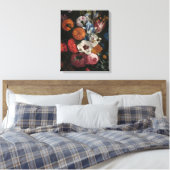 Stillleben mit Bouquet von Blume | Johan Johnsen Leinwanddruck (Insitu (Schlafzimmer))