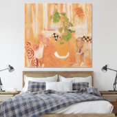 Stillleben mit Bronzekopf Leinwanddruck (Insitu (Schlafzimmer))