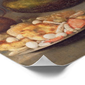 Stillleben mit Brot, 1648 Poster (Ecke)