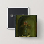 Stillleben mit Brot-und Wein-Glas Button (Vorne & Hinten)