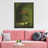 Stillleben mit Brot und Weinglas Leinwanddruck (Insitu (Wohnzimmer))