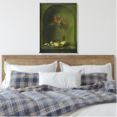 Stillleben mit Brot und Weinglas Leinwanddruck (Insitu (Schlafzimmer))