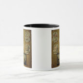 Stillleben mit Buch-Blättern und Bildern, 1783 Tasse (Zentrum)