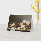 Stillleben mit Büchern | Jan Davidsz de Heem Karte (Gelbe Blume)