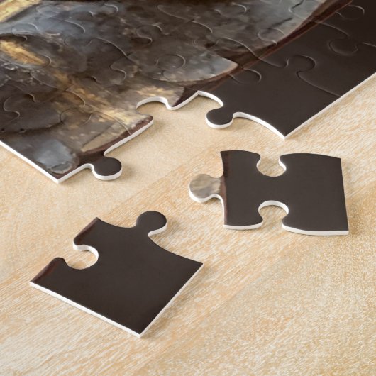 Stillleben mit Büchern und Stundenglas - Ölmalerei Puzzle (Seite)