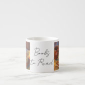 Stillleben mit Büchern zum Lesen Espressotasse (Vorderseite)