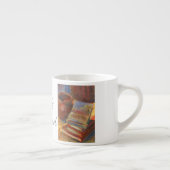 Stillleben mit Büchern zum Lesen Espressotasse (Rechts)