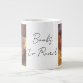 Stillleben mit Büchern zum Lesen Jumbo-Tasse (Vorderseite)