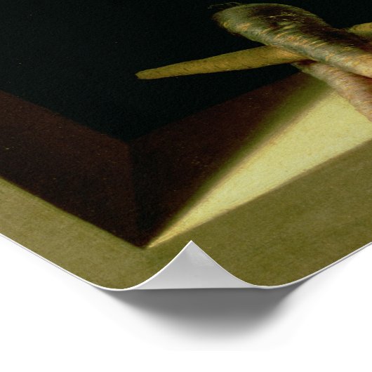 Stillleben mit Cardoon Poster (Ecke)