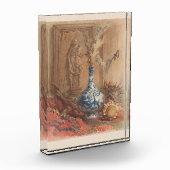 Stillleben mit chinesischer Vase und getrockneter  Fotoblock (Links)