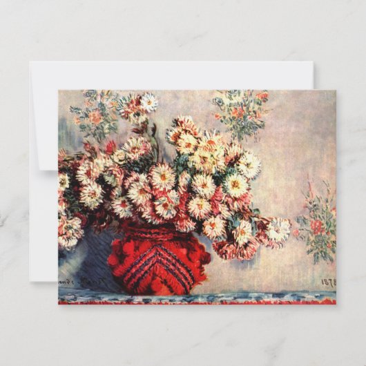 Stillleben mit Chrysanthemen von Claude Monet (Vorderseite)