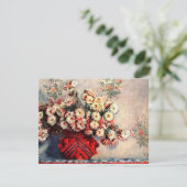 Stillleben mit Chrysanthemen von Claude Monet (Stehend Vorderseite)