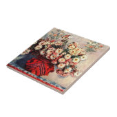 Stillleben mit Chrysanthemen von Claude Monet Fliese (Seite)