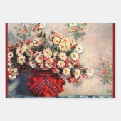 Stillleben mit Chrysanthemen von Claude Monet Geschenkpapier Set (Vorderseite 3)