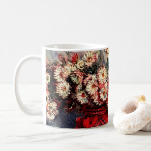 Stillleben mit Chrysanthemen von Claude Monet Kaffeetasse