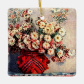 Stillleben mit Chrysanthemen von Claude Monet Keramikornament (Vorderseite)