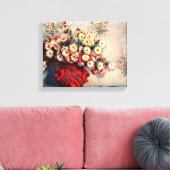 Stillleben mit Chrysanthemen von Claude Monet Leinwanddruck (Insitu (Wohnzimmer))
