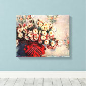 Stillleben mit Chrysanthemen von Claude Monet Leinwanddruck (Insitu (Holzboden))