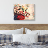 Stillleben mit Chrysanthemen von Claude Monet Leinwanddruck (Insitu (Schlafzimmer))