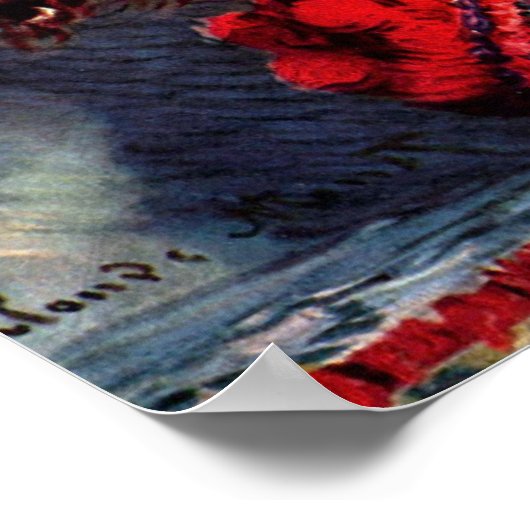 Stillleben mit Chrysanthemen von Claude Monet Poster (Ecke)