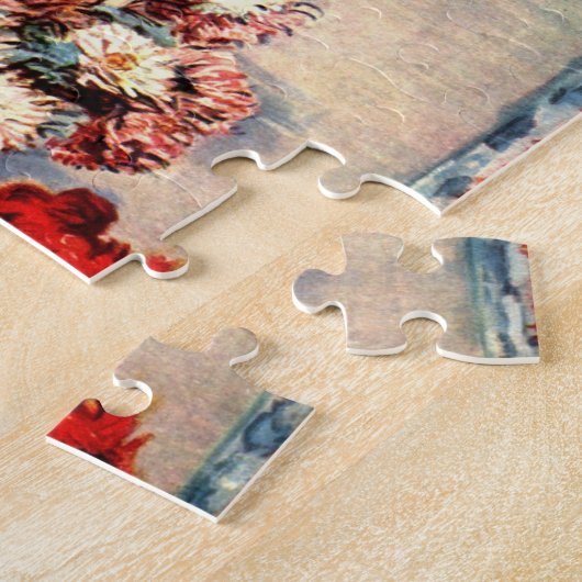 Stillleben mit Chrysanthemen von Claude Monet Puzzle (Seite)