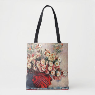 Stillleben mit Chrysanthemen von Claude Monet Tasche