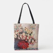 Stillleben mit Chrysanthemen von Claude Monet Tasche (Rückseite)
