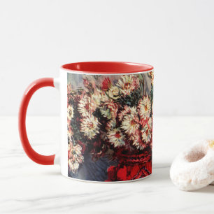 Stillleben mit Chrysanthemen von Claude Monet Tasse