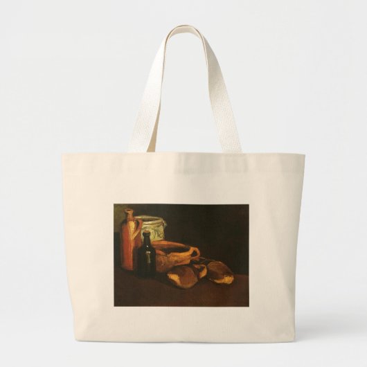 Stillleben mit Clogs und Pots, Van Gogh Jumbo Stoffbeutel (Vorne)
