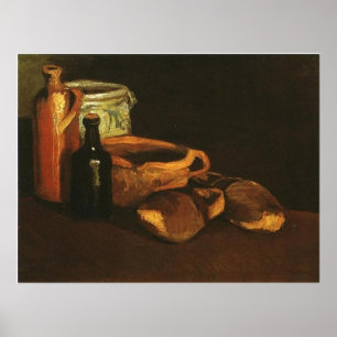 Stillleben mit Clogs und Pots, Van Gogh Poster