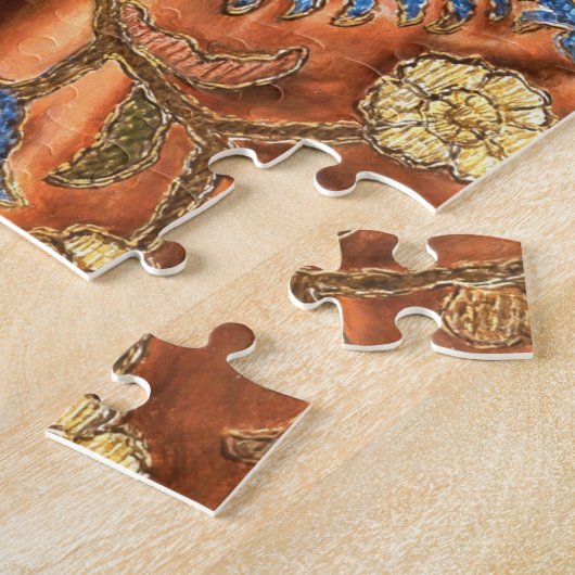 Stillleben mit Cloisonné Vase, Puzzle (Seite)