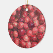 Stillleben mit Cranberries Keramik Ornament (Links)