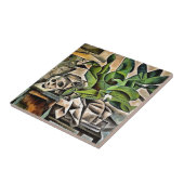 Stillleben mit Cranium Geometric Vanitas Art Fliese (Seite)