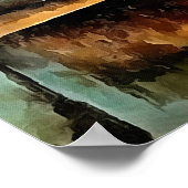 Stillleben mit Cranium Geometric Vanitas Art Poster (Ecke)