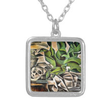 Stillleben mit Cranium Geometric Vanitas Art