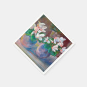 Stillleben mit Cyclamen Serviette (Ecke)