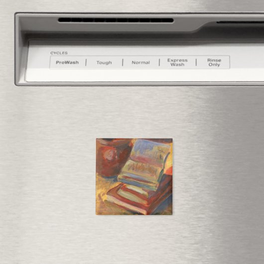 Stillleben mit dem Bild von Büchern Magnet (In Situ (Geschirrspüler))