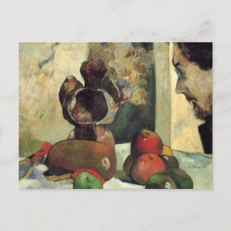 Stillleben mit dem Profil Charles Lavals Postkarte