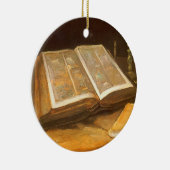 Stillleben mit der Bibel von Vincent van Gogh Keramikornament (Rechts)