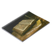 Stillleben mit der Bibel von Vincent Van Gogh Notizblock (Linke Seite)