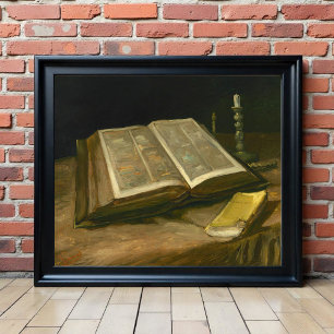 Stillleben mit der Bibel von Vincent Van Gogh Poster