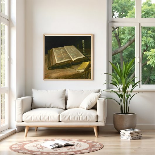 Stillleben mit der Bibel von Vincent Van Gogh Poster