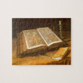 Stillleben mit der Bibel von Vincent van Gogh Puzzle (Horizontal)