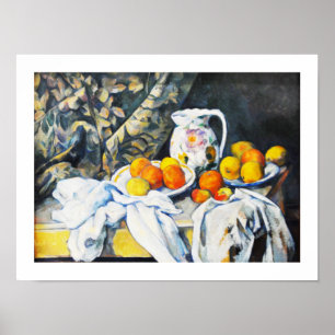 Stillleben mit Draperei Poster