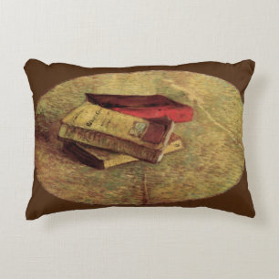 Stillleben mit drei Büchern von Vincent van Gogh Dekokissen
