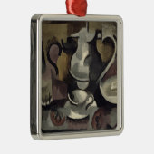 Stillleben mit drei Griffen Silbernes Ornament (Rechts)
