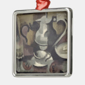 Stillleben mit drei Griffen Silbernes Ornament (Links)