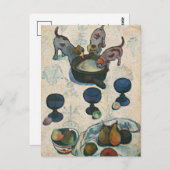 Stillleben mit drei Welpen | Paul Gauguin Postkarte (Vorne/Hinten)