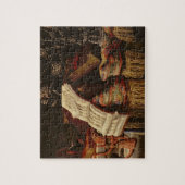 Stillleben mit einem Buch der Noten Puzzle (Vertikal)