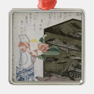 Stillleben mit einem Camelia, c.1820 Silbernes Ornament